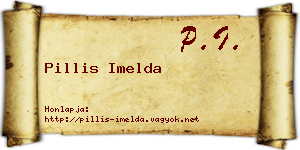 Pillis Imelda névjegykártya